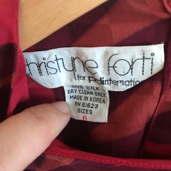 1980's silk dress - Picture 2 of 4